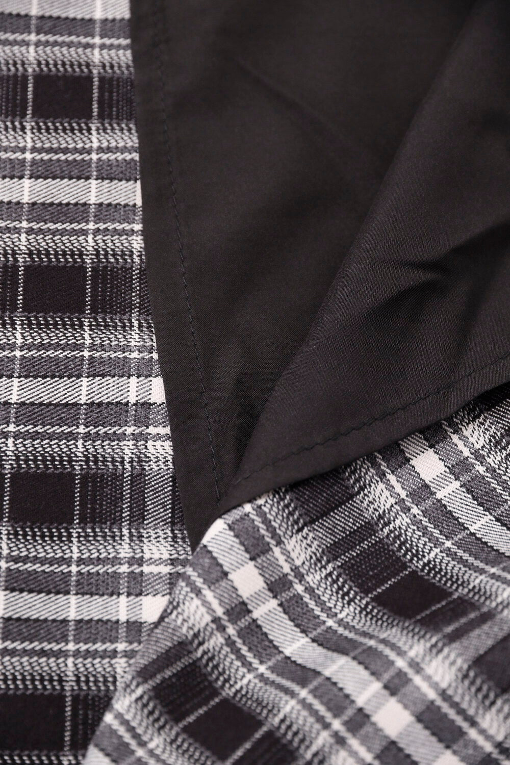 AIXILI Vintage Plaid Asymmetrical Patchwork A-Line Skirt