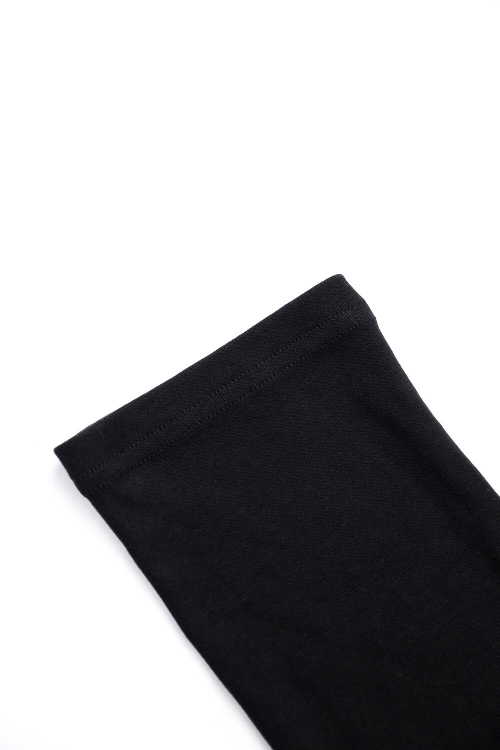 AIXILI Asymmetrical Hem Slim-Fit Knit Top