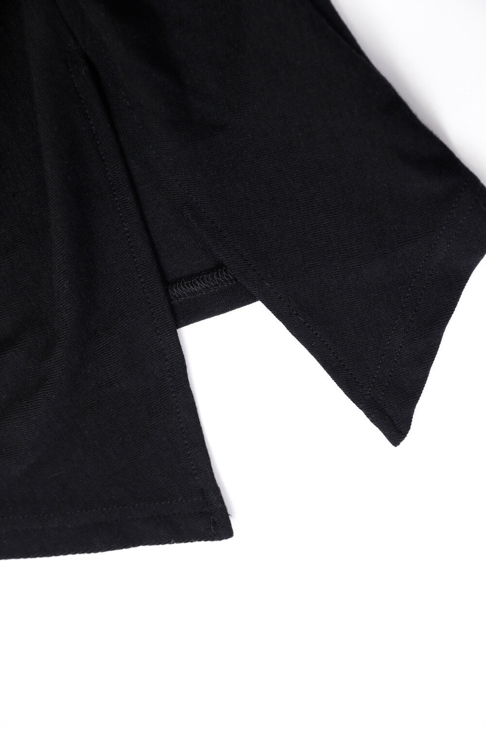 AIXILI Twist-Front Slim-Fit Knit Long Sleeve Top