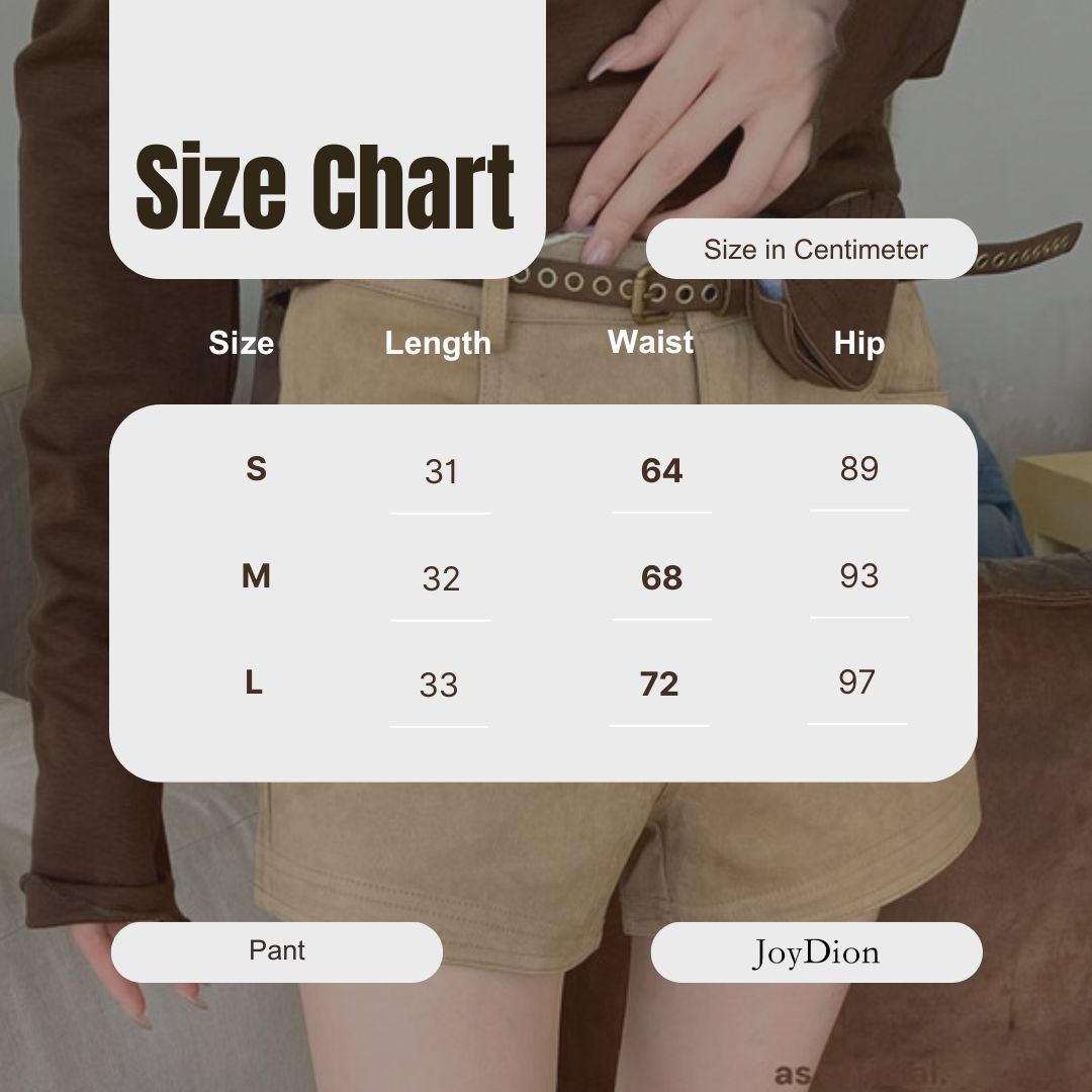 AS OFFICIAL Vintage Suede Belted Shorts