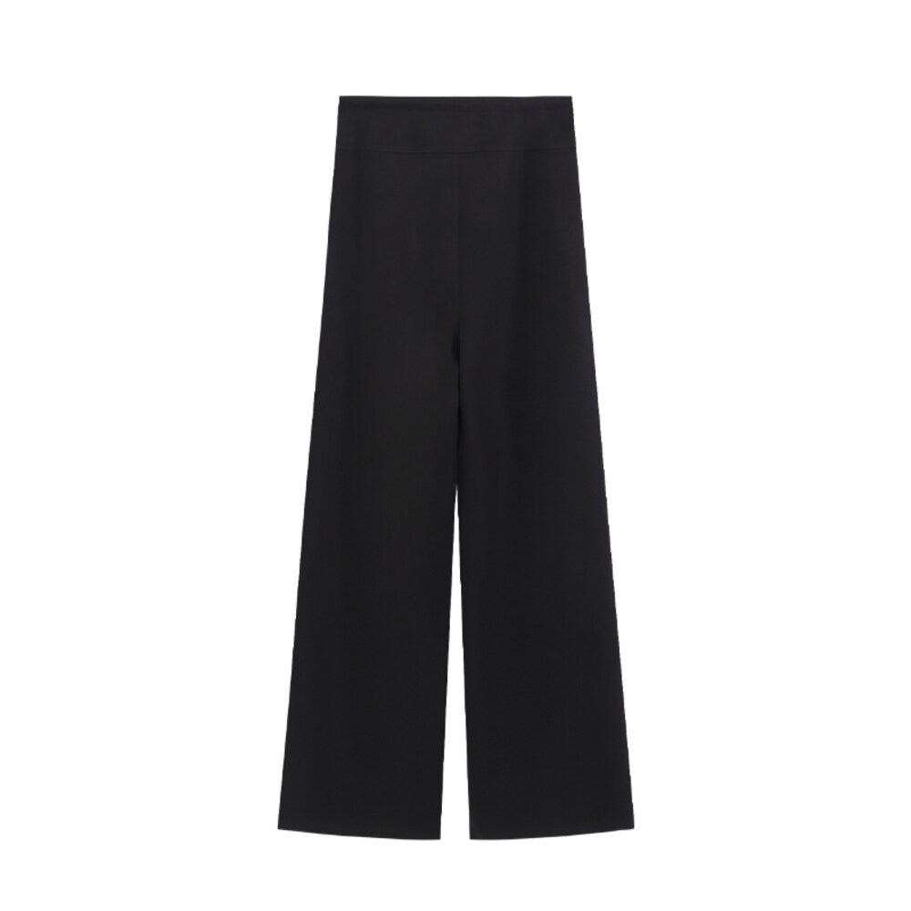 AIXILI Relaxed Drape Wide-Leg Drawstring Pants