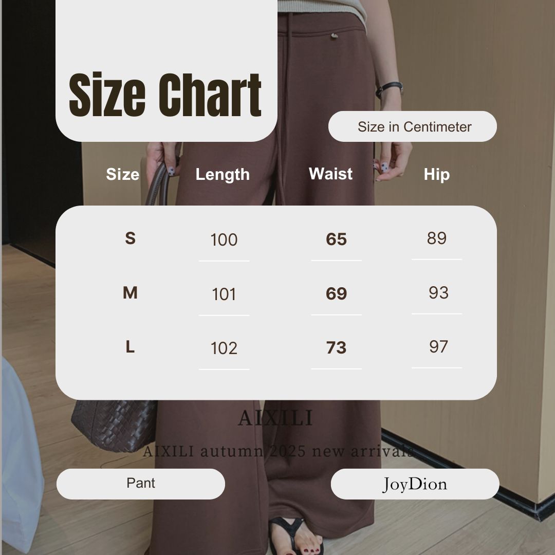 AIXILI Relaxed Drape Wide-Leg Drawstring Pants