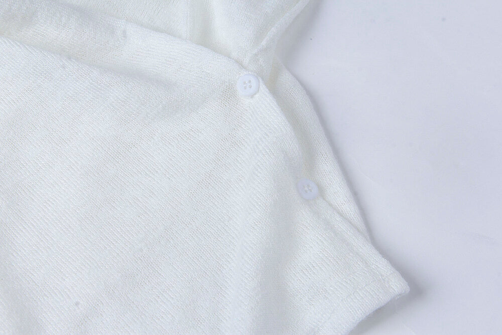 APXIVI Cross-Waist Round Neck Long-Sleeve Tee
