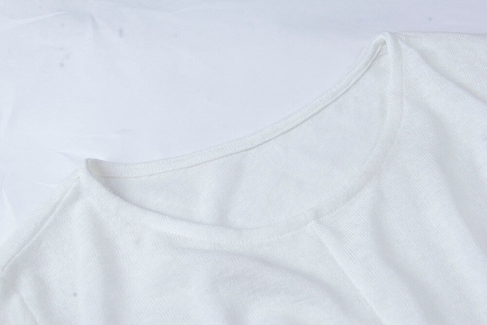 APXIVI Cross-Waist Round Neck Long-Sleeve Tee