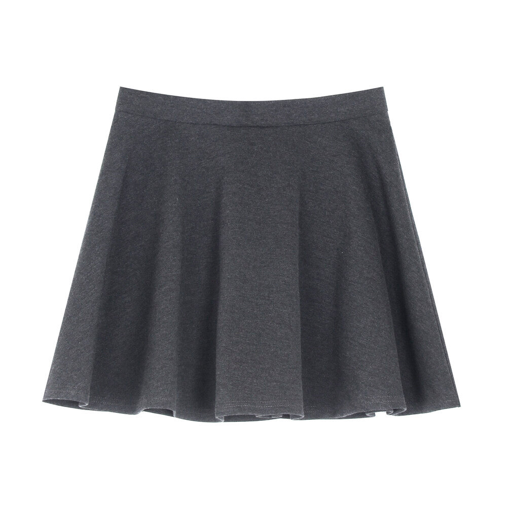 APXIVI High-Waist Slimming A-Line Knit Mini Skirt