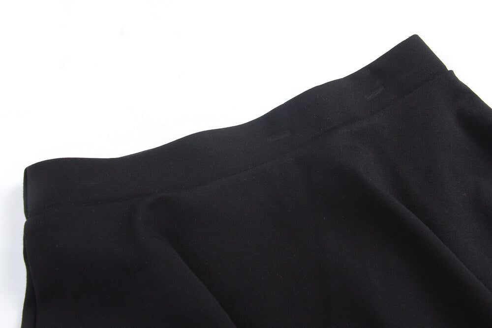 APXIVI High-Waist Slimming A-Line Knit Mini Skirt