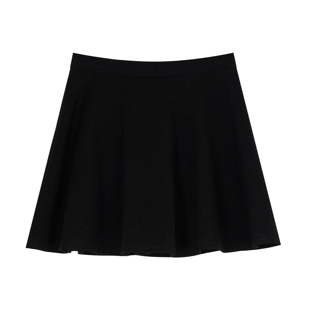 APXIVI High-Waist Slimming A-Line Knit Mini Skirt