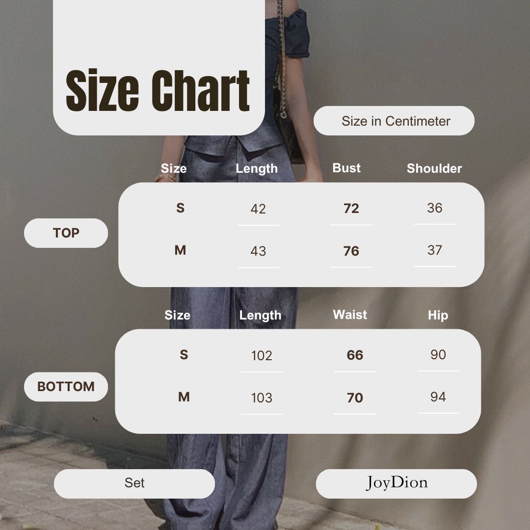 WGWE Minimalist Luxe Off-Shoulder Top + Relaxed Wide-Leg Pants Set