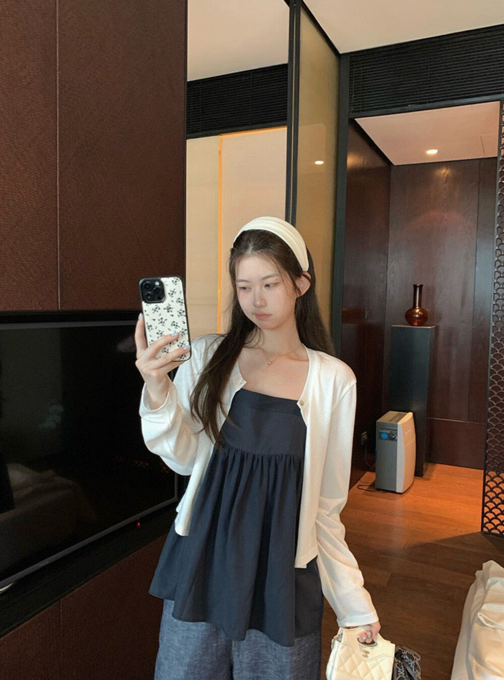 WGWE Sweet Girl Knit Cardigan + Cami Top Two-Piece Set