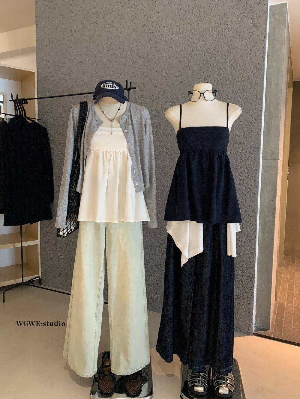 WGWE Sweet Girl Knit Cardigan + Cami Top Two-Piece Set