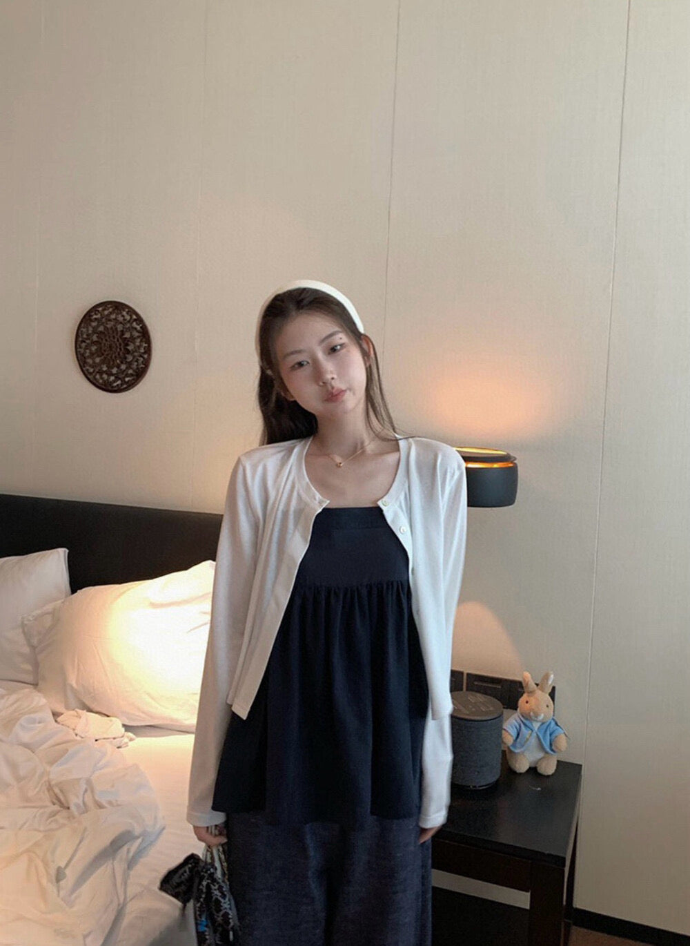 WGWE Sweet Girl Knit Cardigan + Cami Top Two-Piece Set