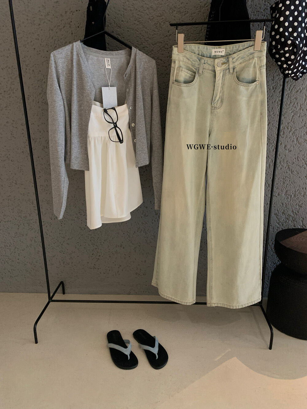 WGWE Sweet Girl Knit Cardigan + Cami Top Two-Piece Set