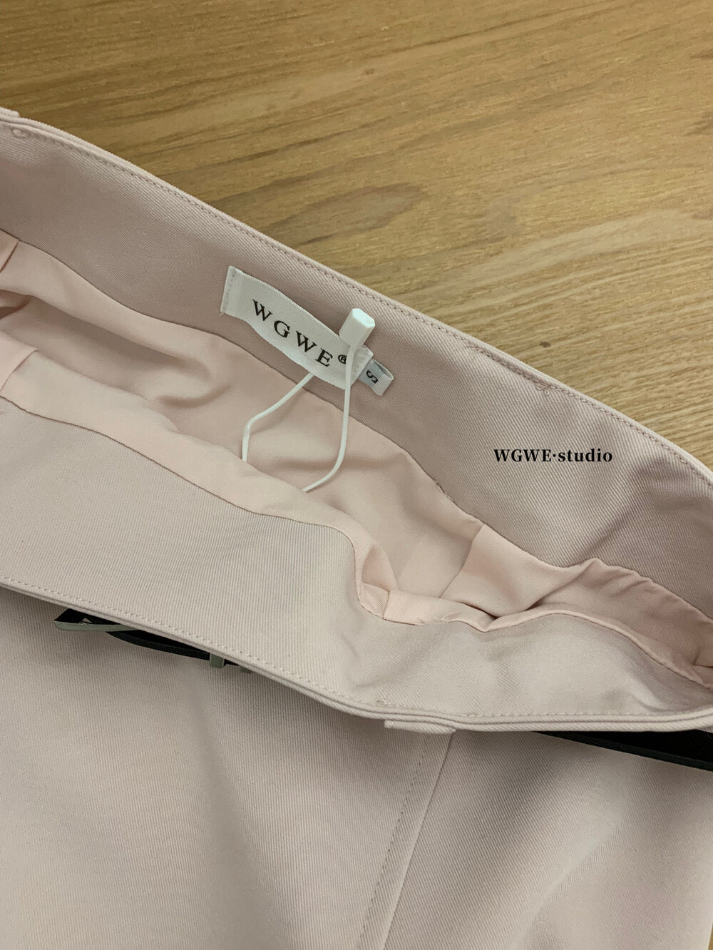 WGWE High-Waist Commuter Preppy Suit A-Line Skirt