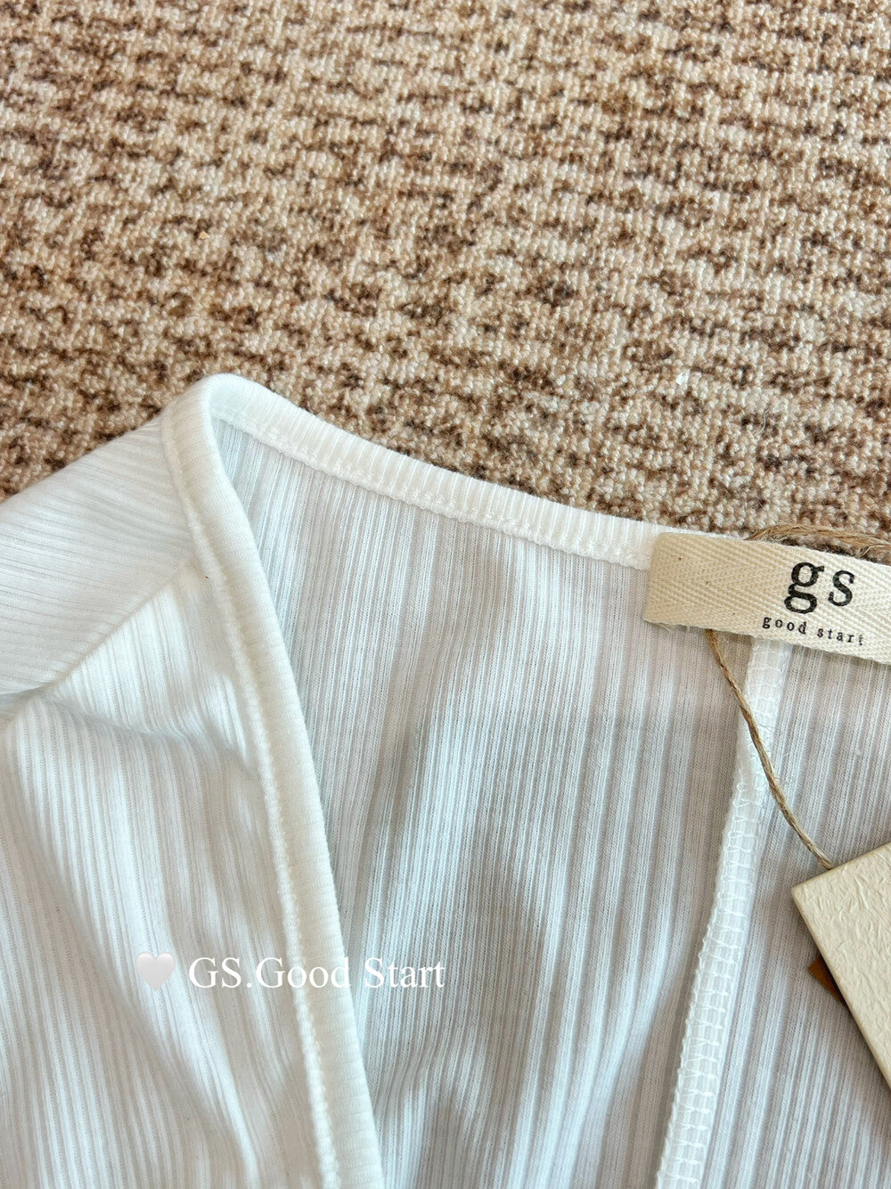 GS.GOOD START Mesh Panel Tube Top + Cardigan Set