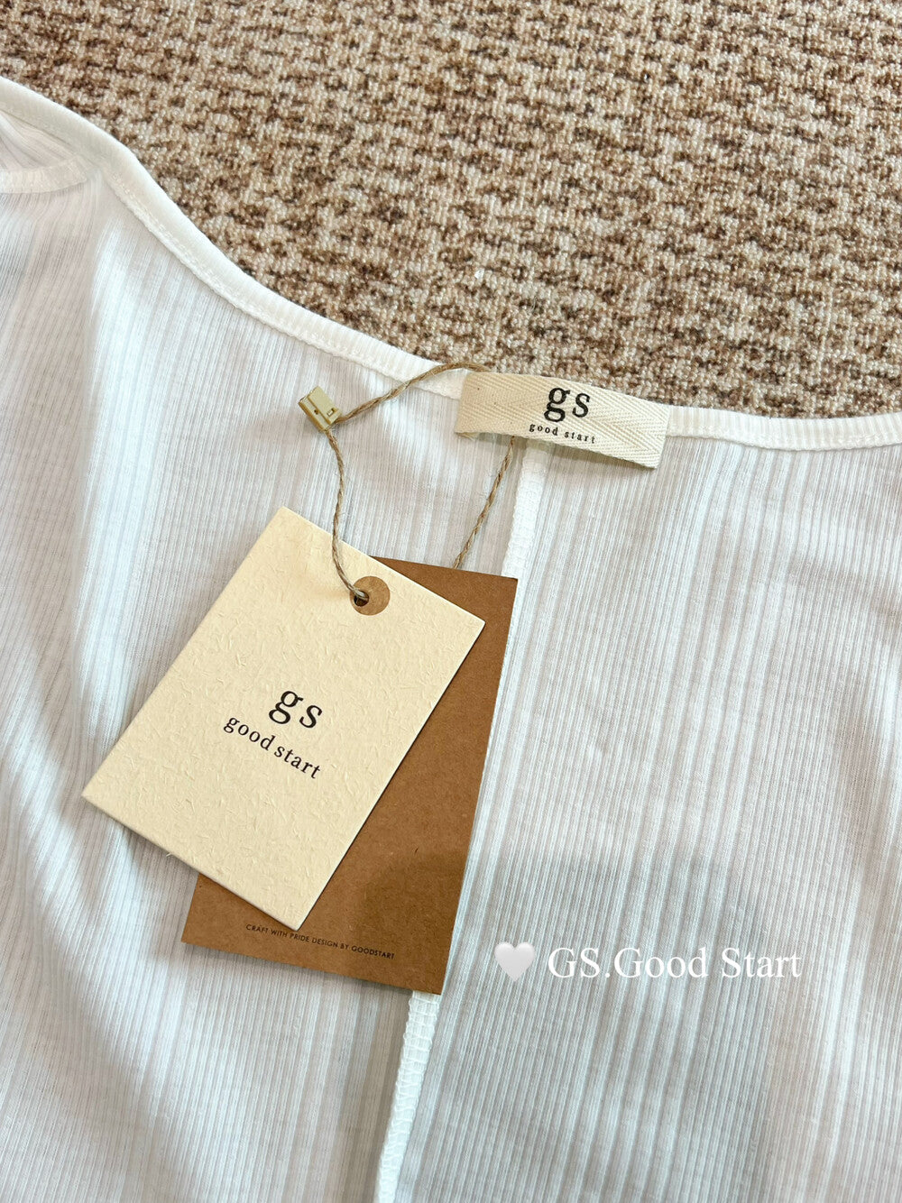 GS.GOOD START Mesh Panel Tube Top + Cardigan Set