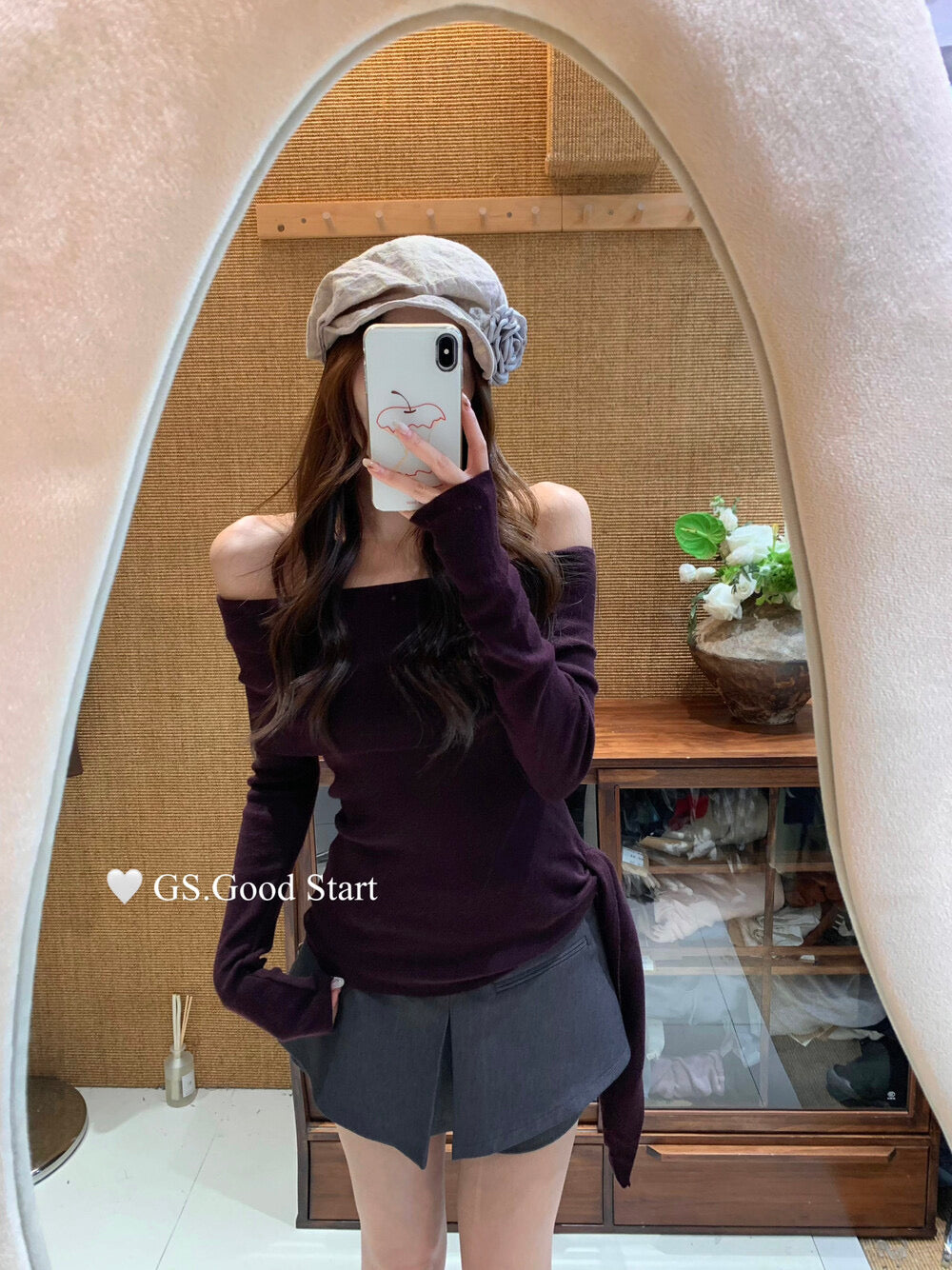GS.GOOD START A-Line Suit Skort Shorts