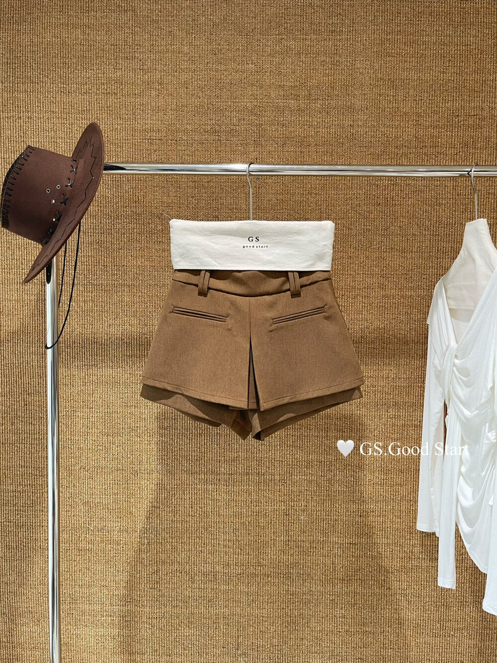 GS.GOOD START A-Line Suit Skort Shorts