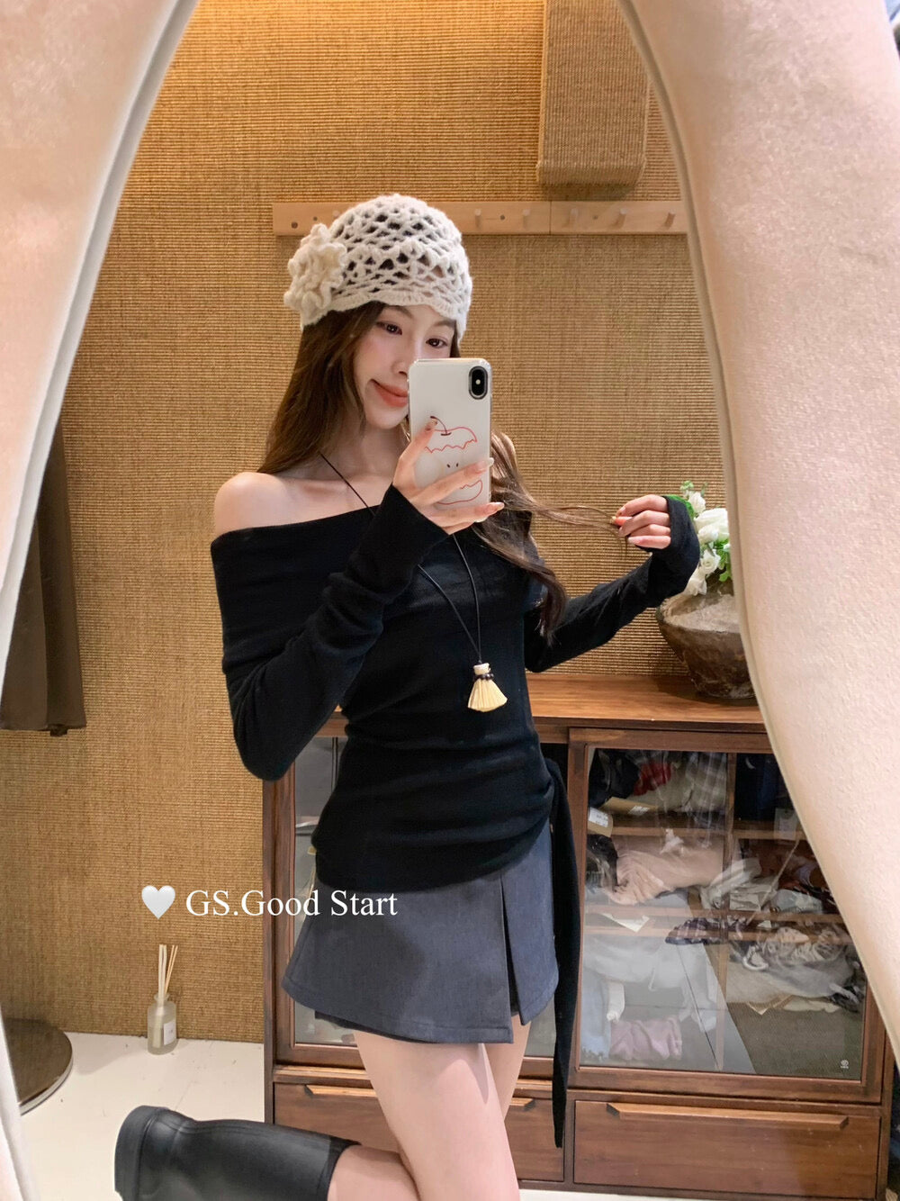 GS.GOOD START A-Line Suit Skort Shorts