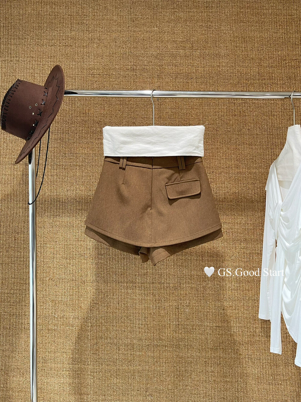 GS.GOOD START A-Line Suit Skort Shorts