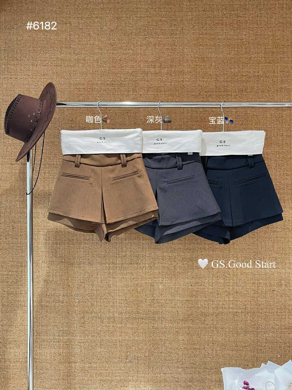 GS.GOOD START A-Line Suit Skort Shorts