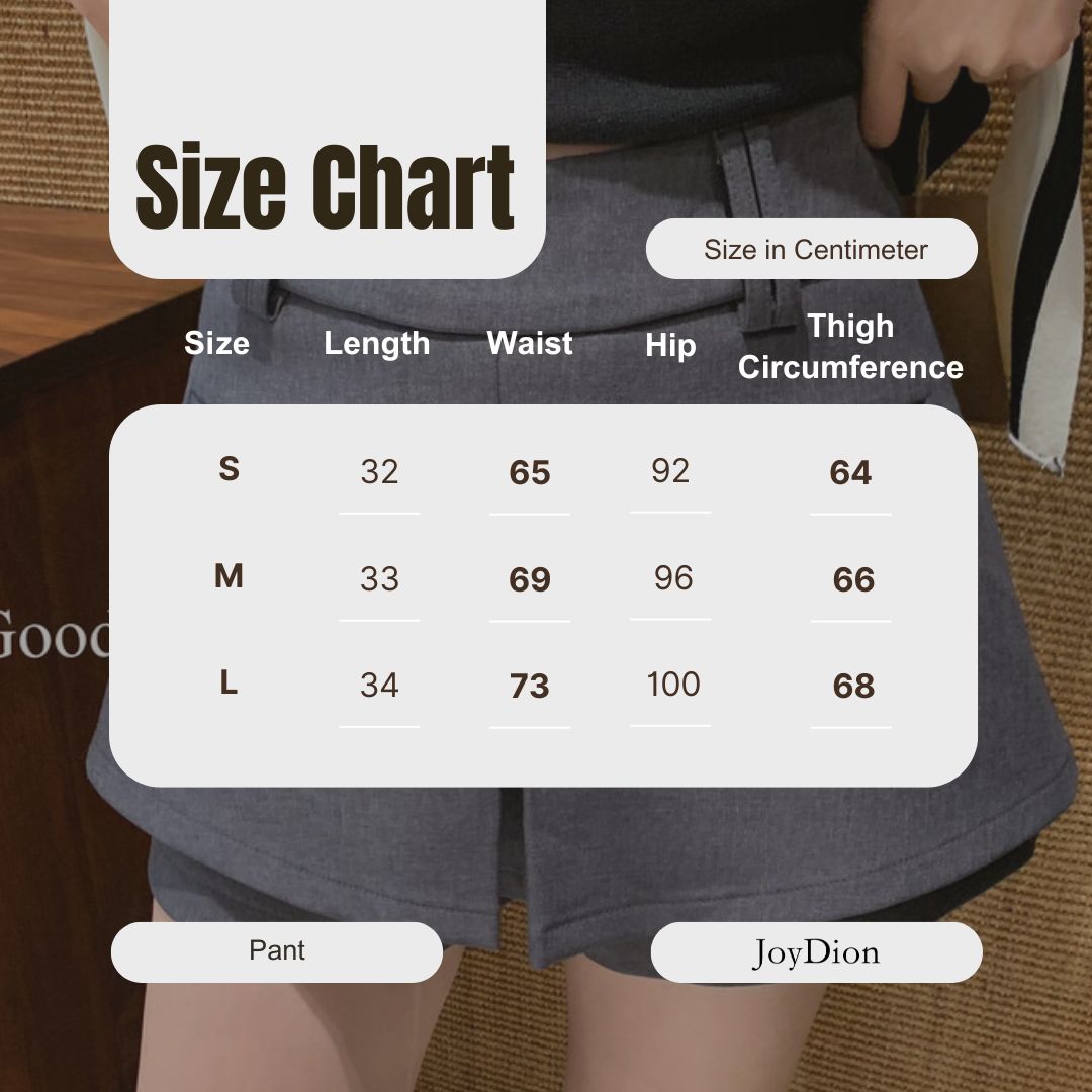 GS.GOOD START A-Line Suit Skort Shorts