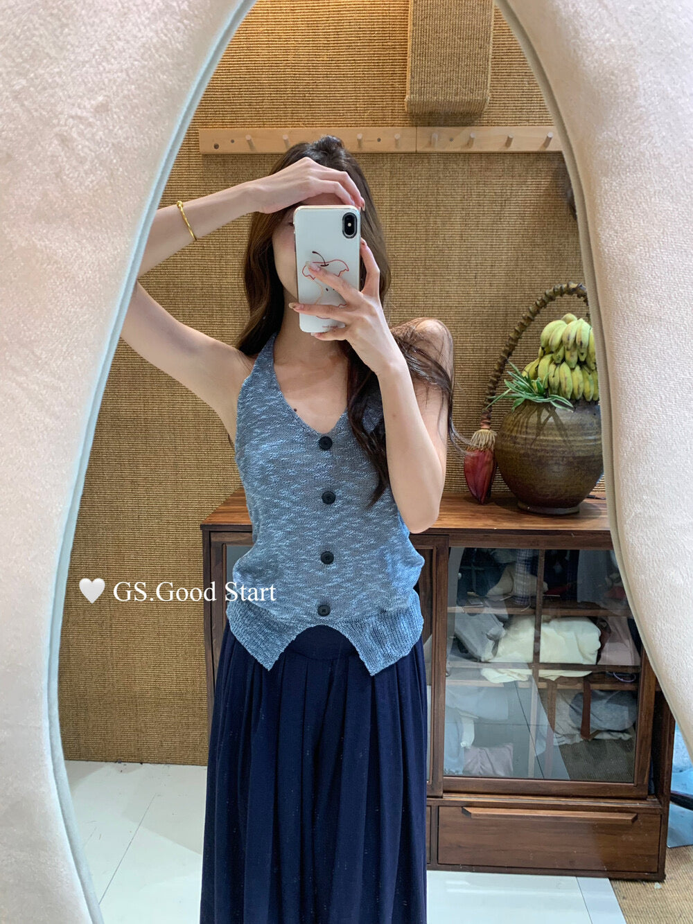 GS.GOOD START Halter Neck Pure Desire Tank Top