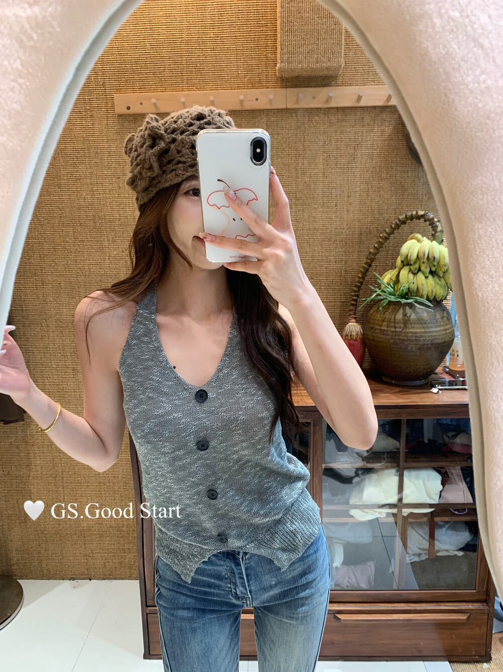 GS.GOOD START Halter Neck Pure Desire Tank Top