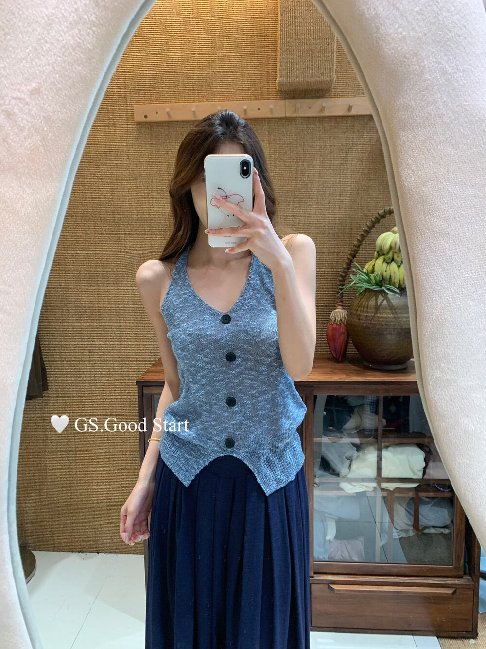 GS.GOOD START Halter Neck Pure Desire Tank Top
