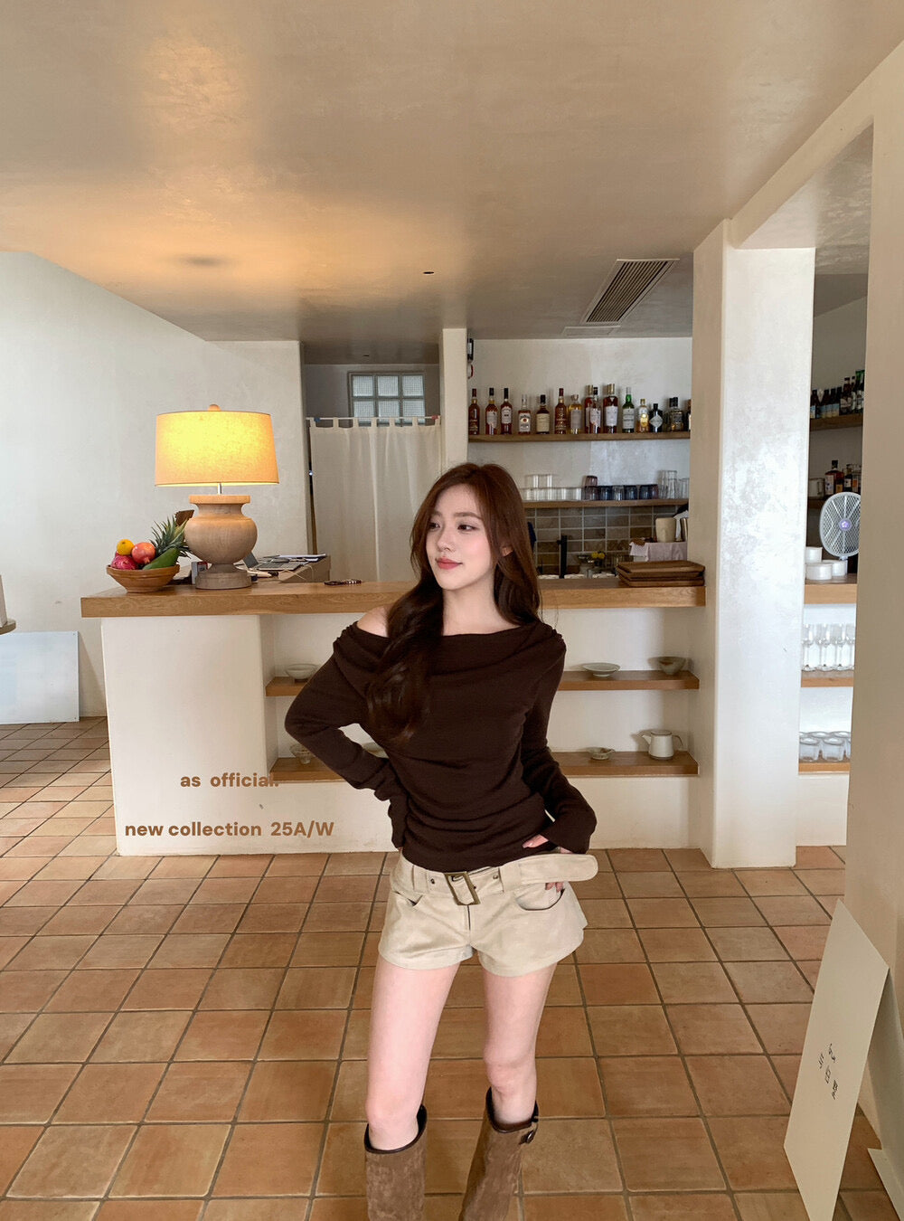 AS OFFICIAL Belgium Muse Suede Matte High-Waist Belted Shorts
