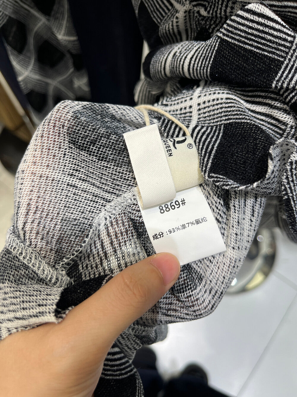 Retro Plaid One-Shoulder Slim Fit Asym Top