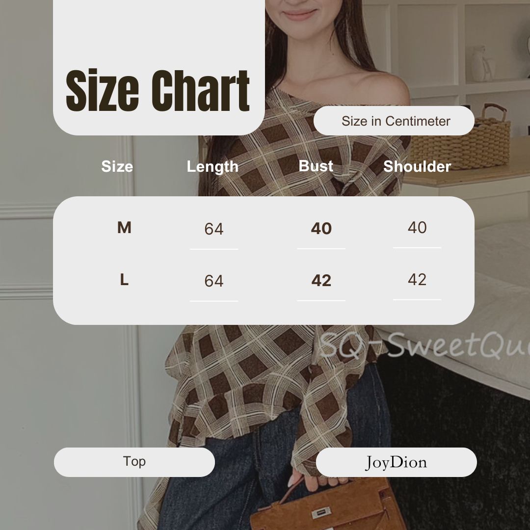 Retro Plaid One-Shoulder Slim Fit Asym Top