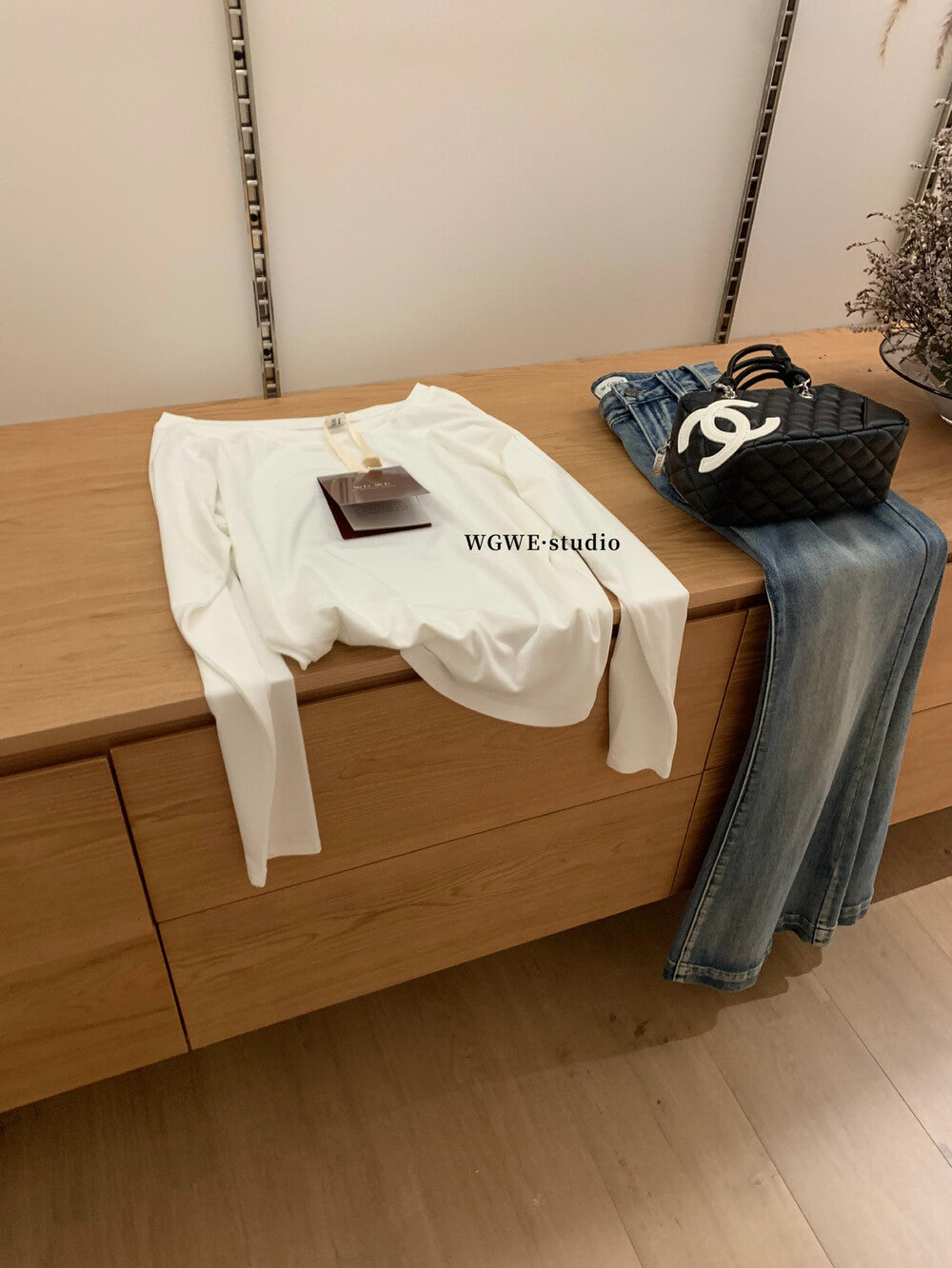 Asym One-Shoulder Long-Sleeve Tee