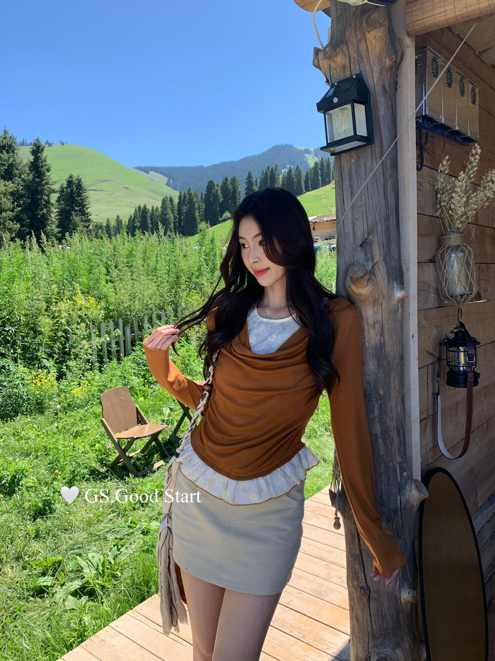 Lucky Charm High-Waist A-Line Skirt