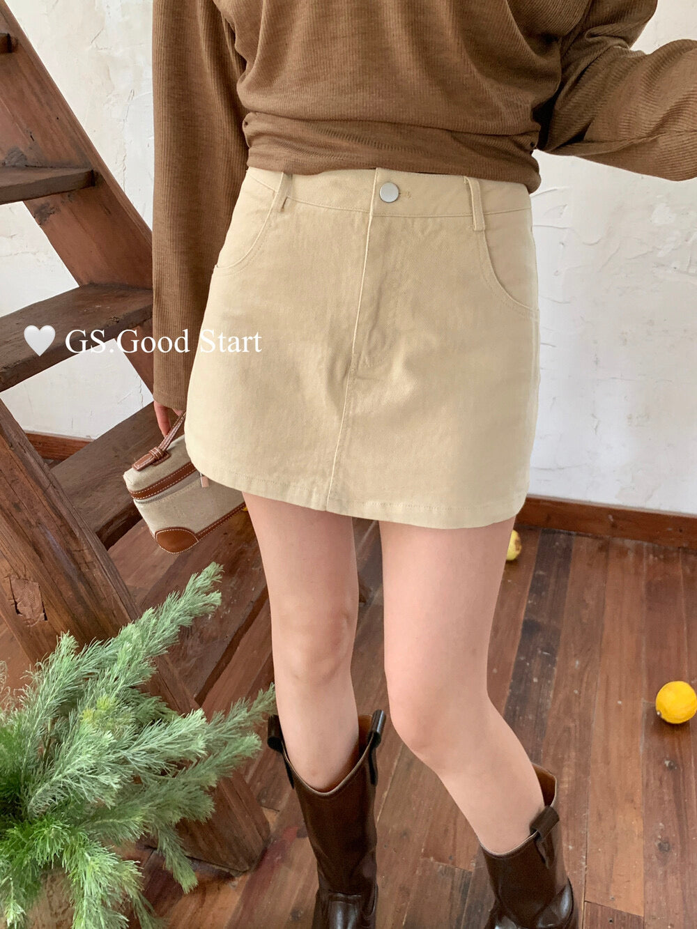 Lucky Charm High-Waist A-Line Skirt