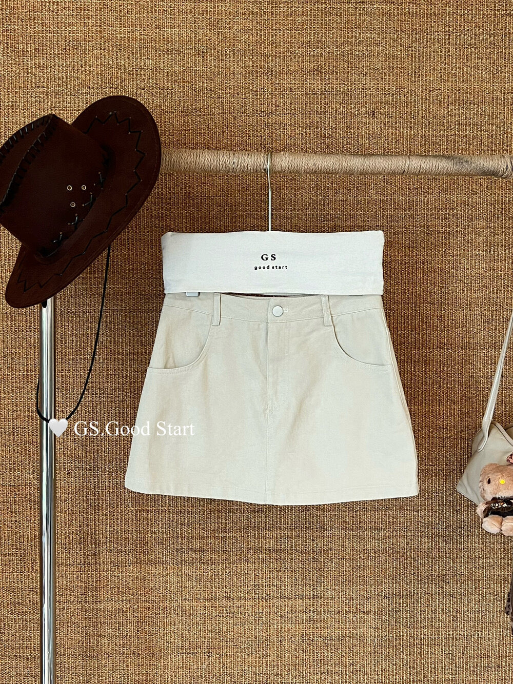 Lucky Charm High-Waist A-Line Skirt