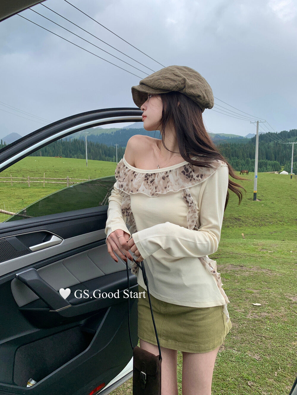 Lucky Charm High-Waist A-Line Skirt