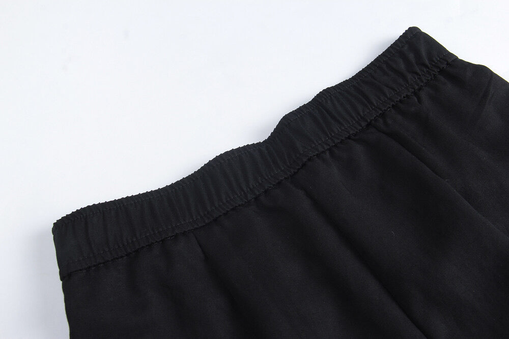 Stroll Plan Tencel Wide-Leg Commuter Pants