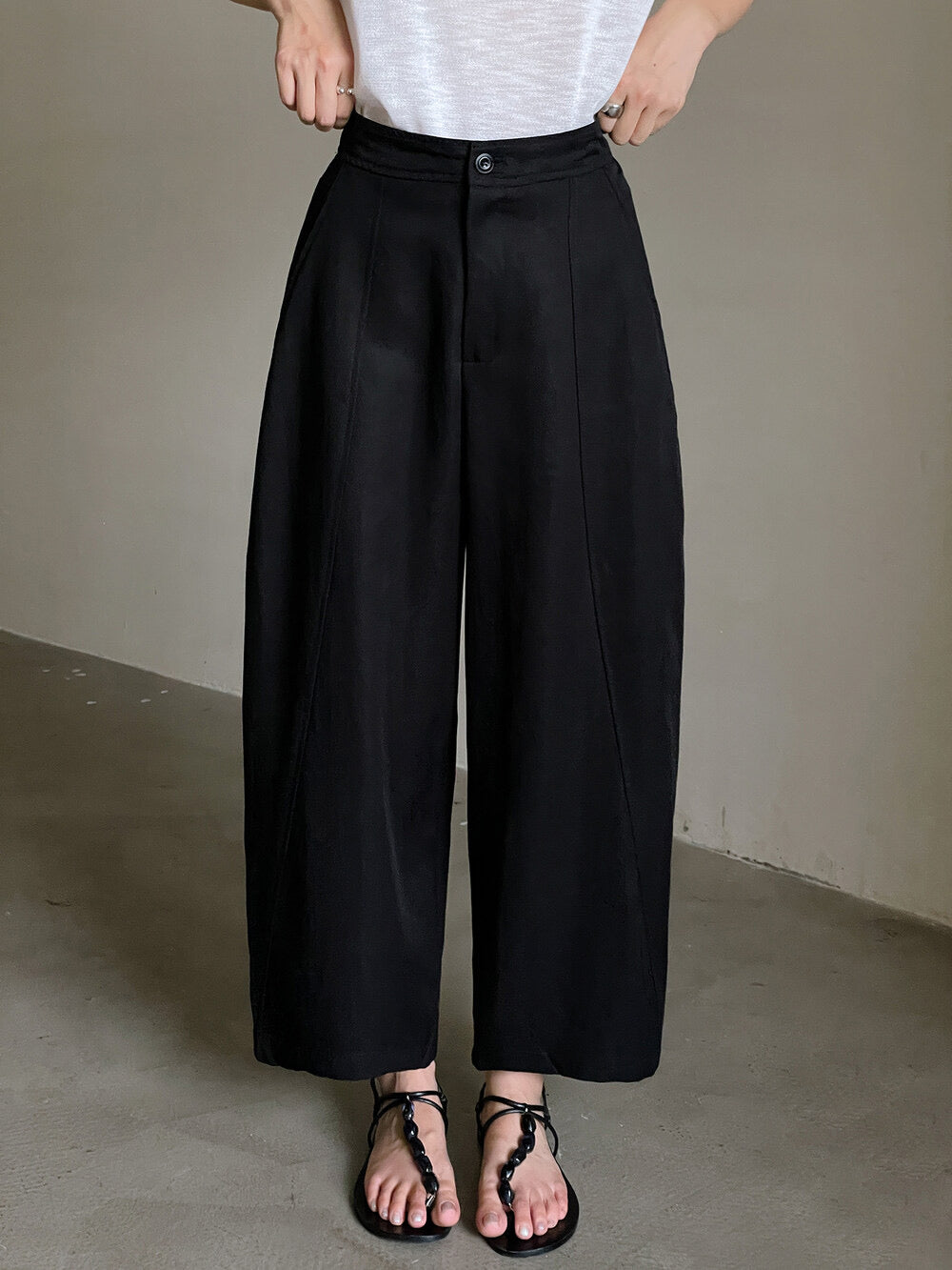Stroll Plan Tencel Wide-Leg Commuter Pants