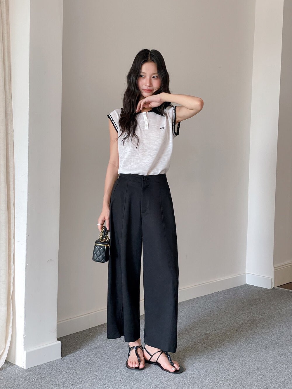 Stroll Plan Tencel Wide-Leg Commuter Pants