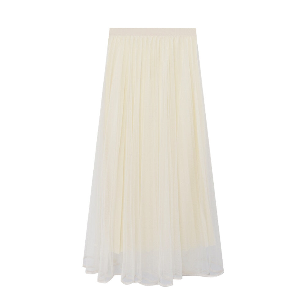 Elegance Aura High-Waist Mesh Skirt