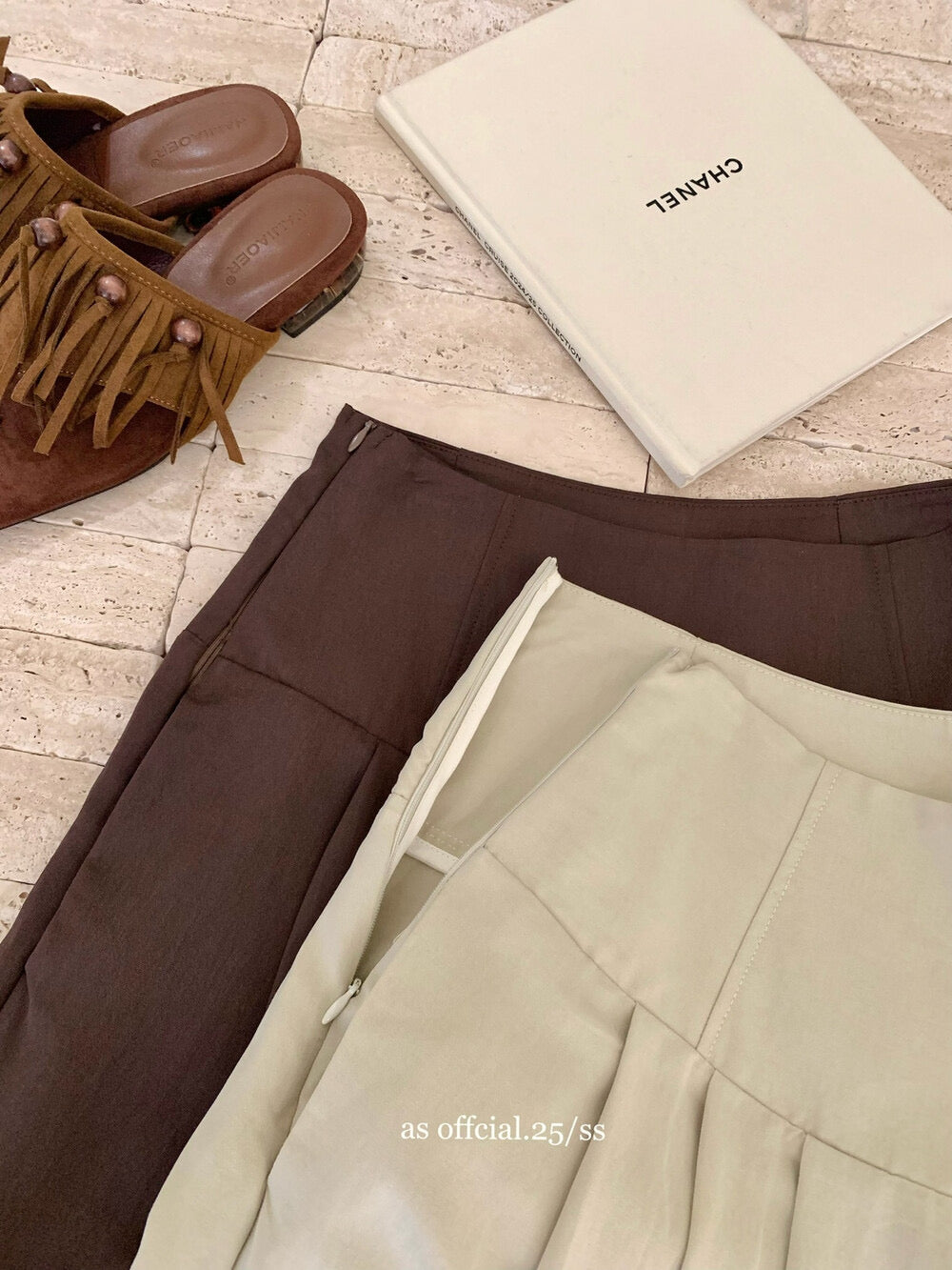 Airy Pleat Relaxed Drape Pants