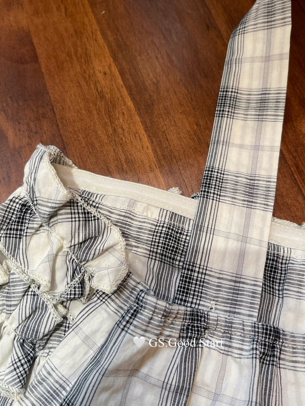 Plaid Halter Bustier + Cardigan Set with Detachable Ribbon