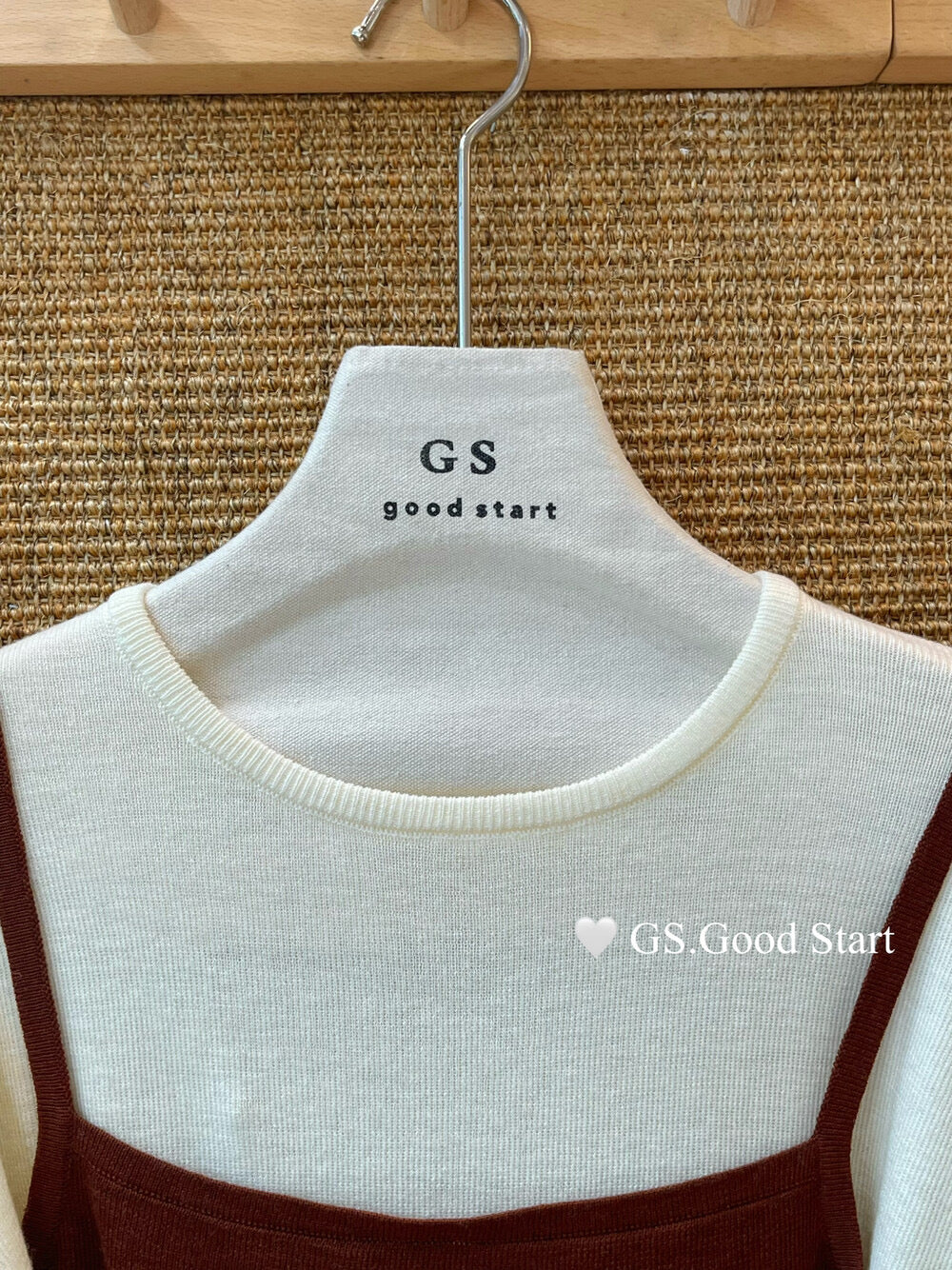 Caramel Color-Block Tie-Knit Top