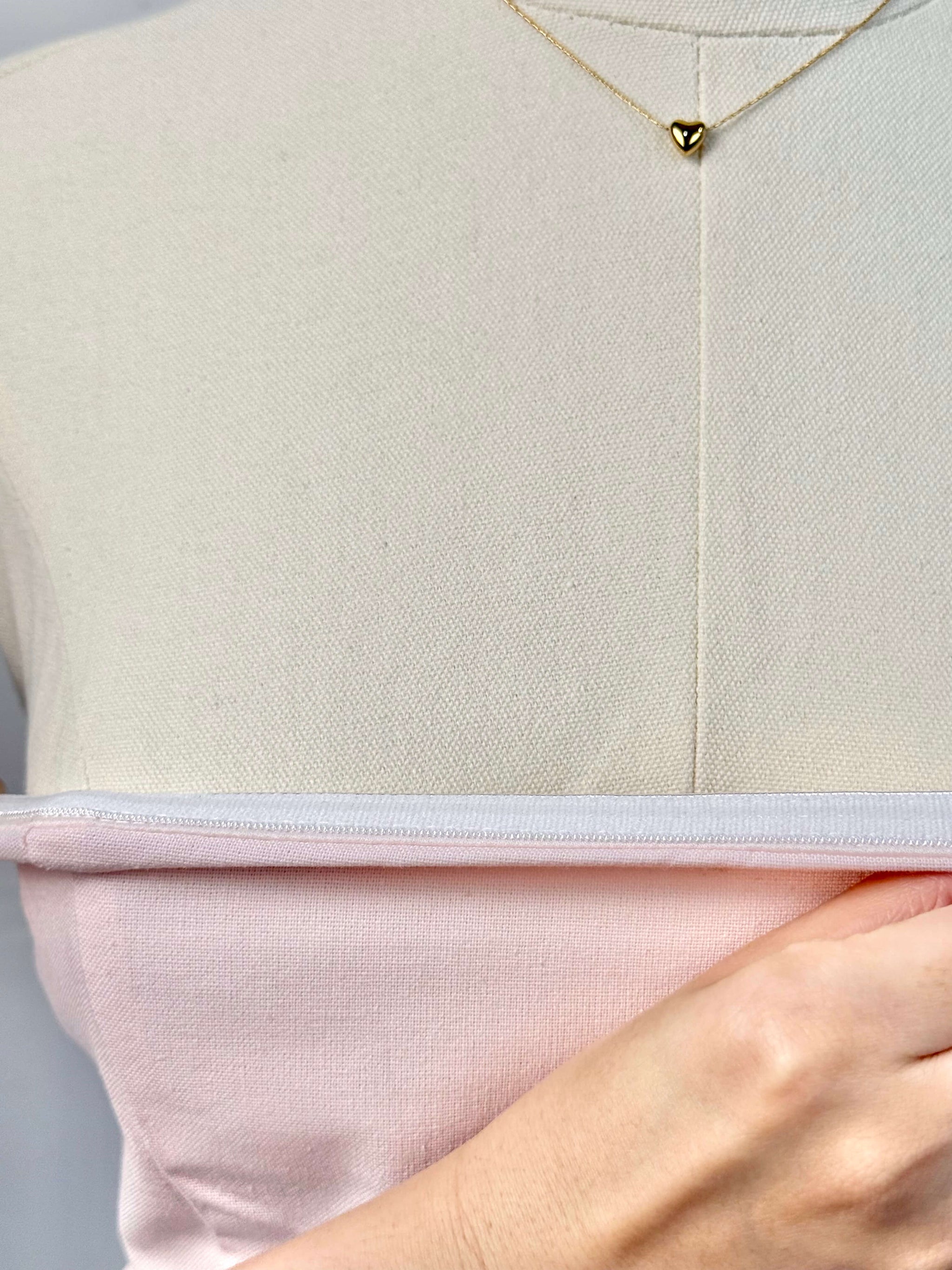 Ruffle Hem Linen Tube Top