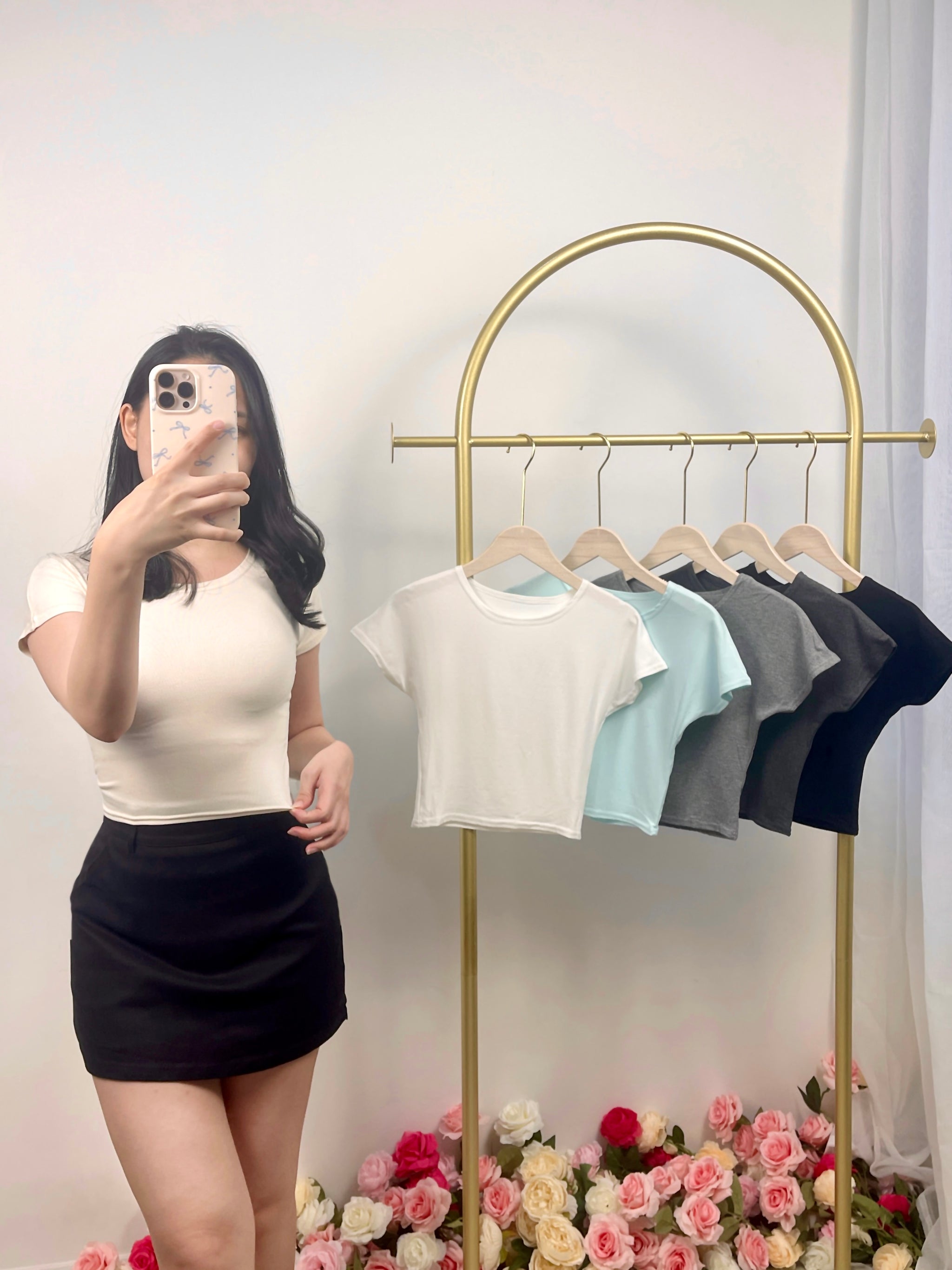 Essential Slim Fit Cropped Tee