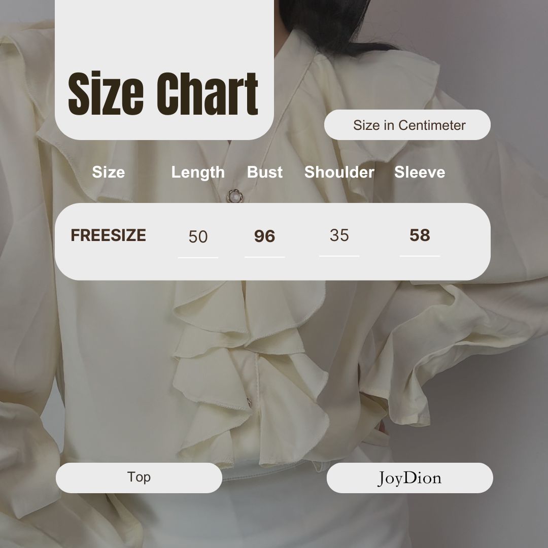 Cascade Ruffle Chiffon Blouse