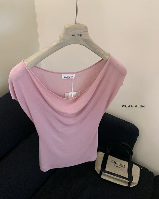WGWE Soft Drape Asymmetric Top