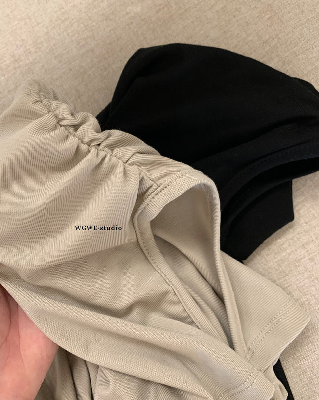 WG.WE Asymmetrical Ruched Slim-Fit Off-Shoulder Top