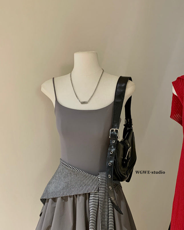 WG.WE Balletcore Cloud Hem Fit & Flare Camisole Dress