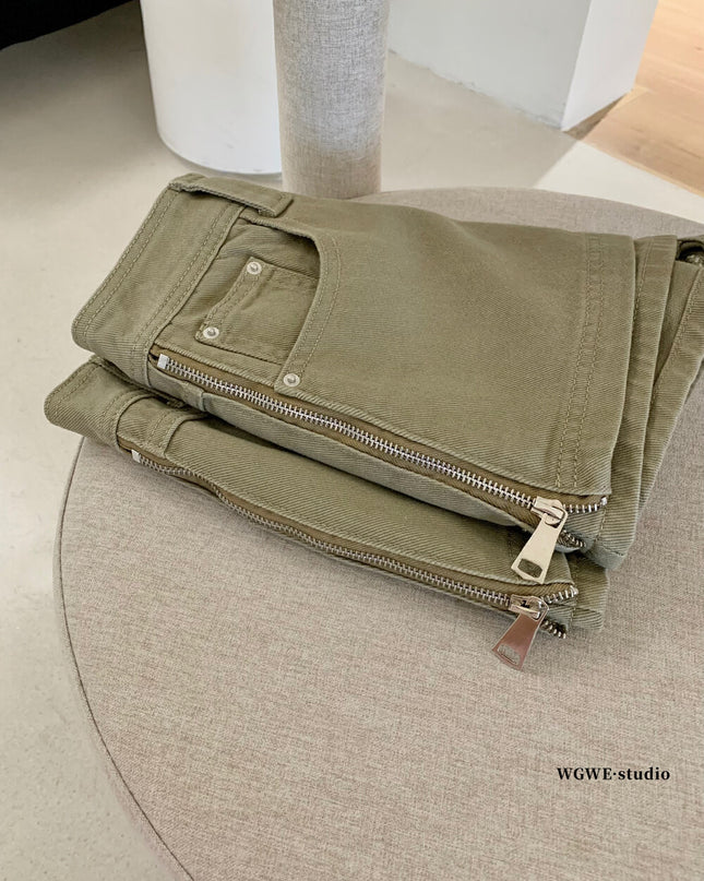 WGWE Low-Waist Ruched Mini Skirt